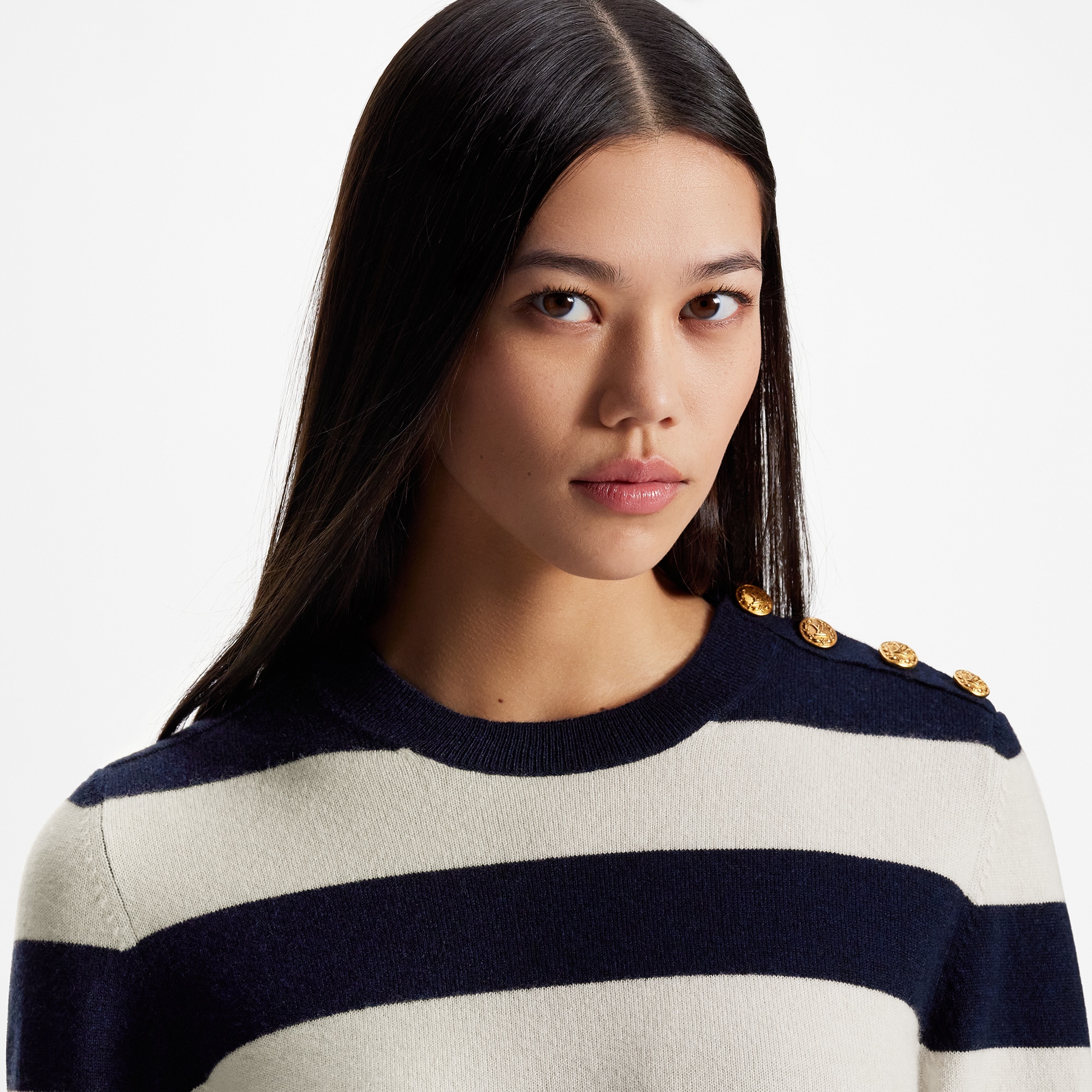 LOUIS VUITTON シグネチャーチャンキーストライププルオーバー